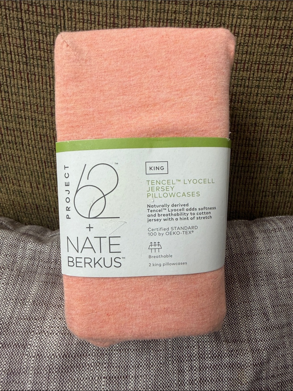 Target Coral Tencel Lyocell Jersey Pillowcases